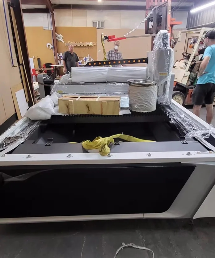 CNC fabrication equipment in the S&F Fabrication workshop