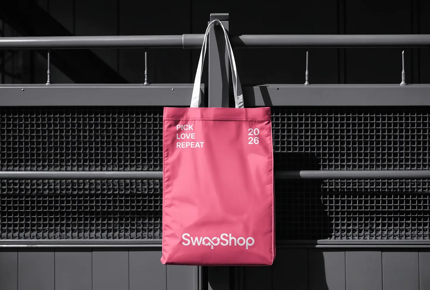 SwapShop branded tote bag