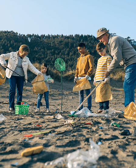 Beach clean-up community impact